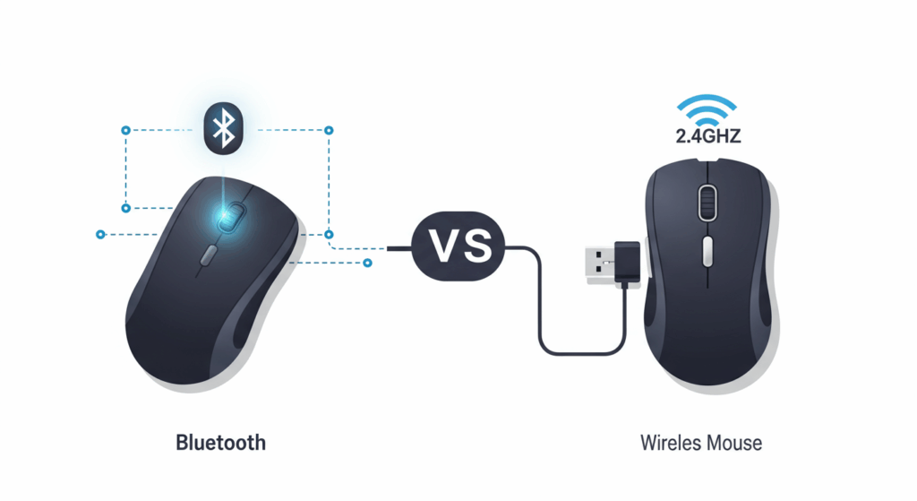 Bluetoothと2.4GHzマウスの違い - 初心者が知っておくべきメリットとデメリットと選び方のポイント